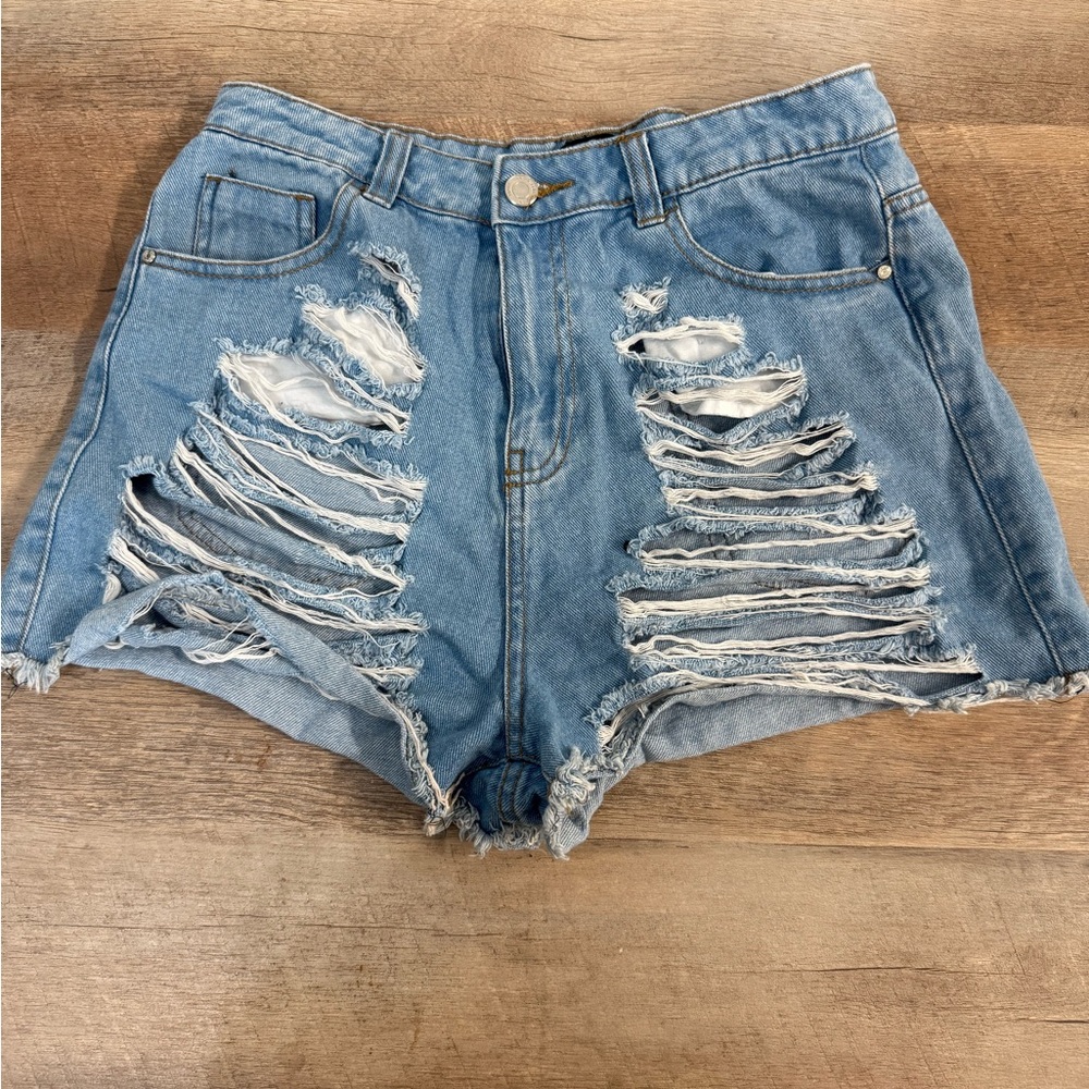 Missguided Distressed Denim Women Shorts